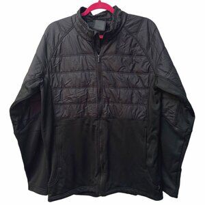 Burton AK Polartec Hybrid Insulator Full Zip Jacket Men's L Black Puffer Knit